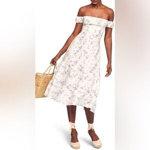Reformation Toulouse Off the Shoulder Size 4